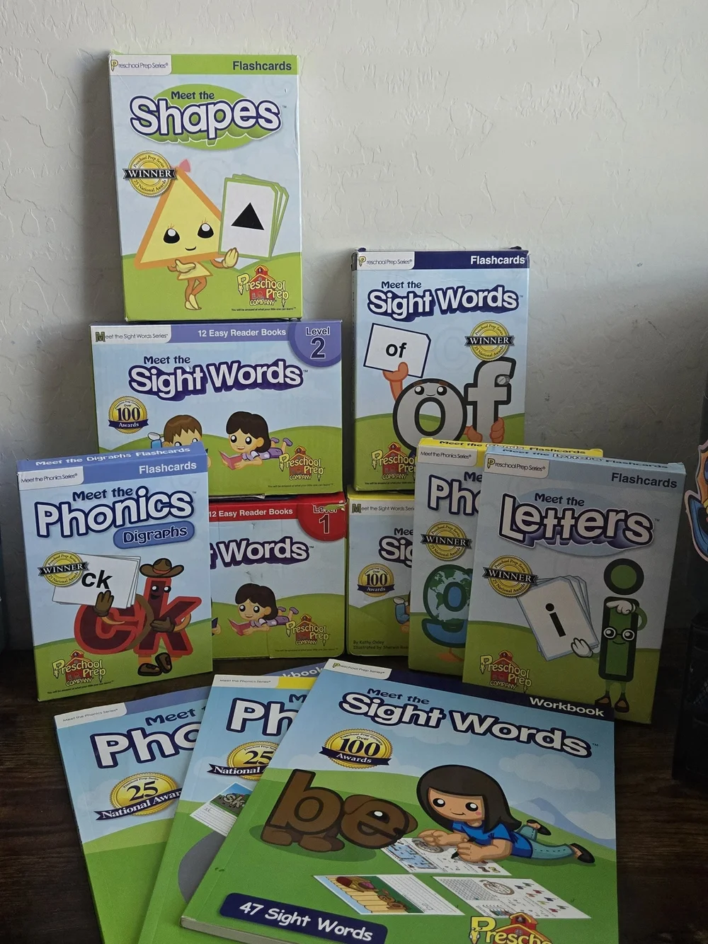 Preschool Prep Company Huge Learning Lot - Flashcards, Workbooks, Easy Readers